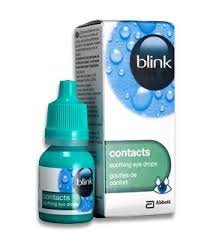 Blink Contacts Multi-Dose Soothing Eyes Drops 3 x 10 ml bottles by Amo