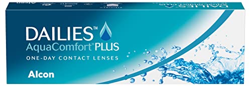 Dailies AquaComfort Plus Lentes de contacto de reemplazo diario, Pack de 30, R 8.7 mm, D 14.0 mm, -2.25 Diopt